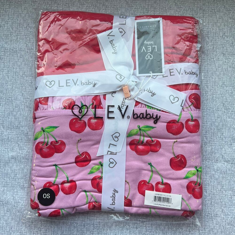 Lev Baby Lola / Cherry Ruffled Blanket